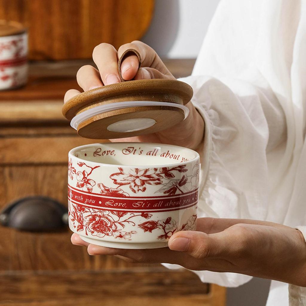 Керамическая банка декоративная канистра и ручка для хранения чая и еды для свободной столешницы