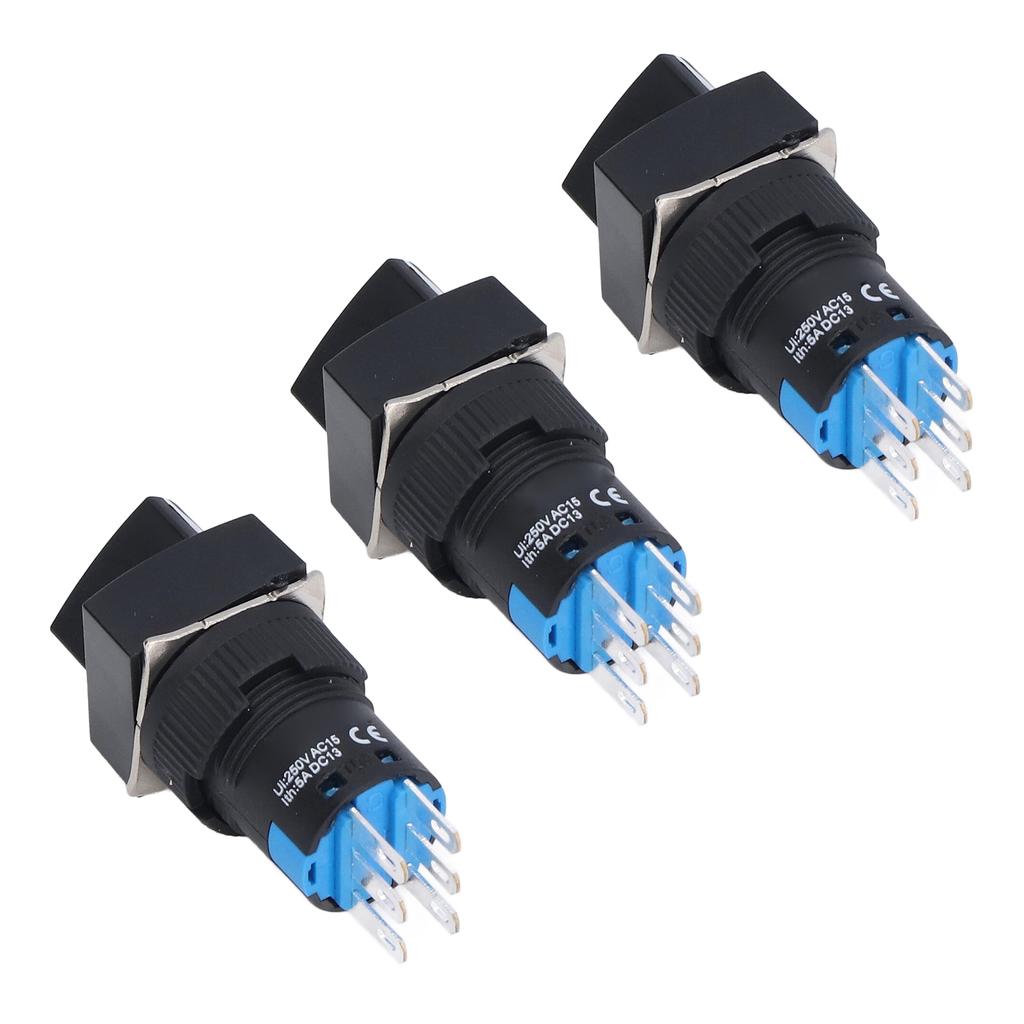 25 шт. поворотный переключатель ручка 3 положения самоблокирующийся селектор 16 мм набор комплект для оборудования