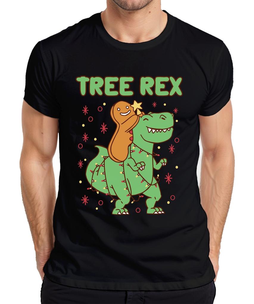 Tree Rex Gingerbread Christmas Tree Dino Xmas Xmas Gift Unisexs T