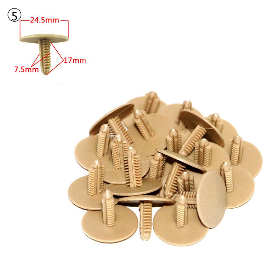 100 шт. смешанные автомобильные клипсы, пистоны для крыла и двери, нажимные клипсы, подкладка для автомобилей, зазубрины, пистоны, автомобильные крепежные элементы, аксессуары