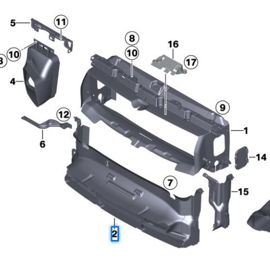 BMW 1 Series F20 LCI Lower Wind Deflector (Part No. 51747383771)