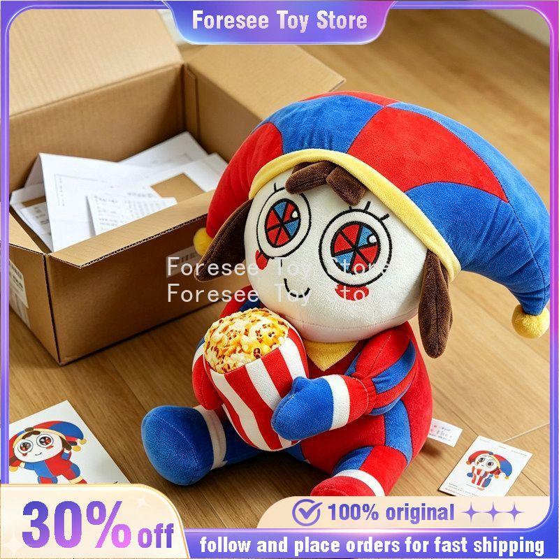 The Amazing Digital Circus Anime Surrounding Popcorn Pomni Plush Toy Kawaii Decorative Display Ornament Best Gifts for Childrens
