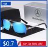 Автомобильная наклейка для Mercedes Benz A B C E S V Class GLB GLC GLE AMG Pilot SLK SLC ML Автомобильные Высокие Мужские Антибликовые Очки для Водителя Поляризующие