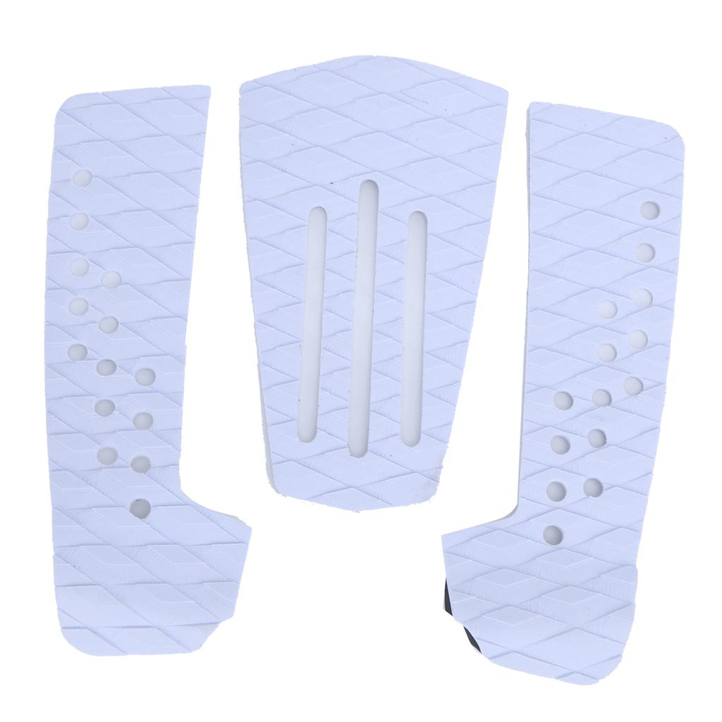 3 шт. коврик для серфборда с тягой, противоскользящий, влагостойкий, коврик для деки серфборда для аксессуаров для скимборда(белый )