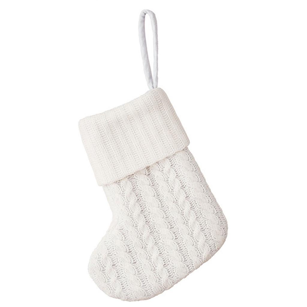 Рождественский чулок, подвесное украшение, вязание, буква, носки Санты, подвеска на рождественскую елку для дома, праздничный декор для камина