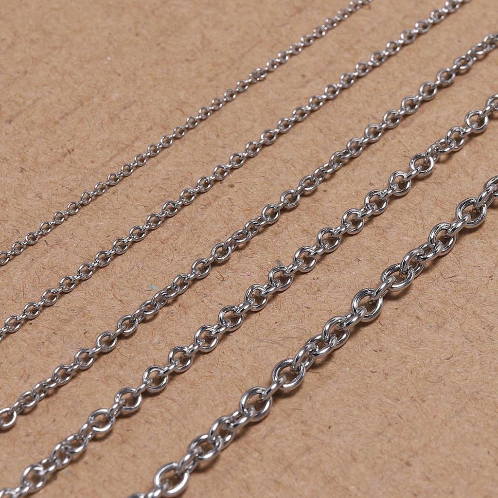 5 м/лот 1,2 1,6 2 мм цепочка из нержавеющей стали, ожерелье, оптовые звенья, цепочки для ожерелья, фурнитура для изготовления ювелирных изделий, аксессуары, поставки