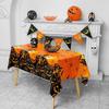 Halloween Decoration Tablecloth Pumpkin Spider Web Bat Plastic Table Cover Festival Party Home Table Decoration Supplies Decor
