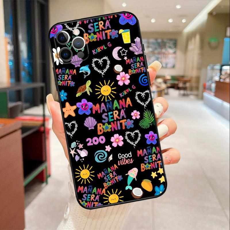 karolg Manana Sera Bonito Case For iPhone 16 15 14 Pro Max 13 12 Mini 11 Pro Max X XS XR Plus Soft Cover Funda