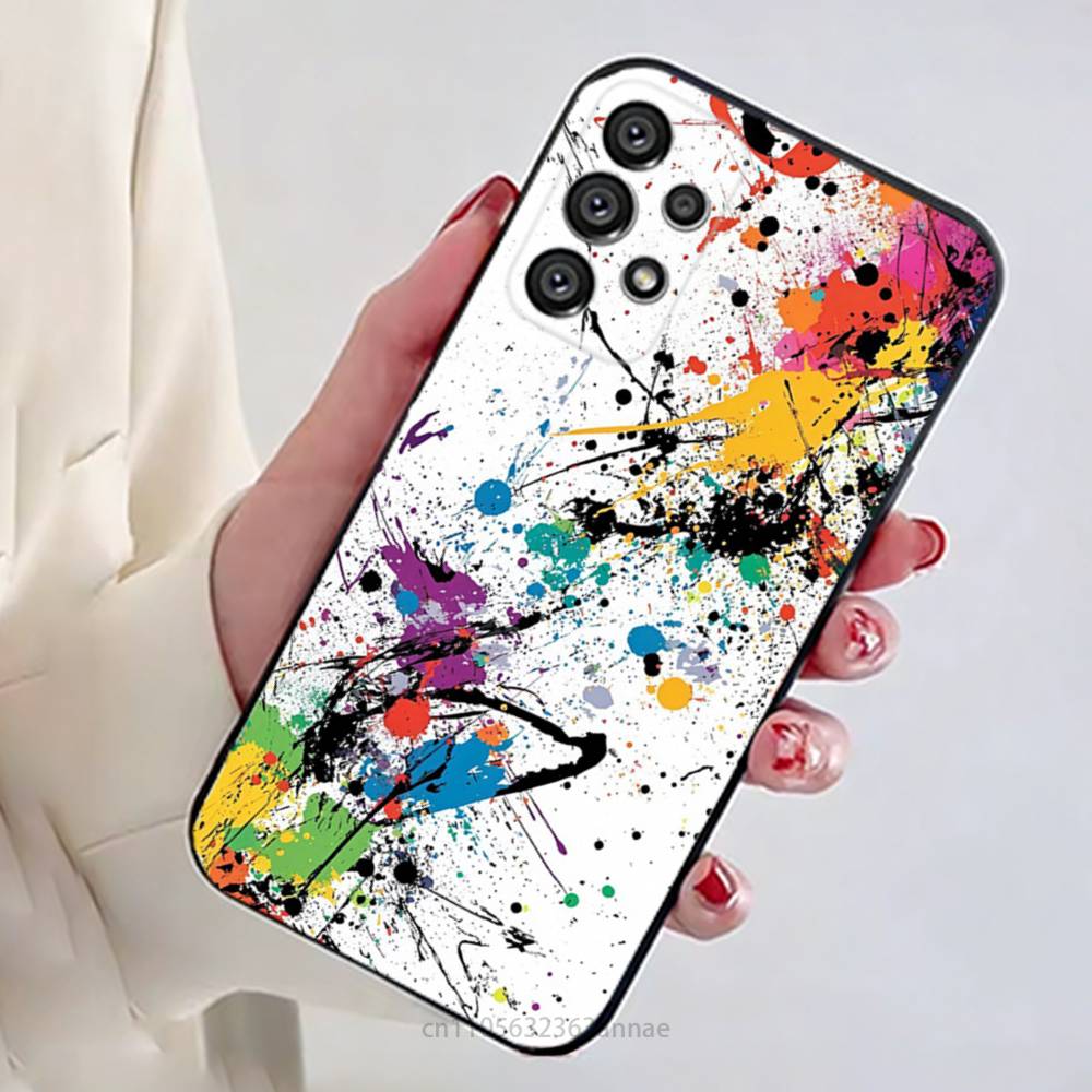 Красочный чехол-бампер с граффити для Samsung Galaxy A73,23,53,33,14,24,13,72,22,52,32,54,A34 Мягкий чехол