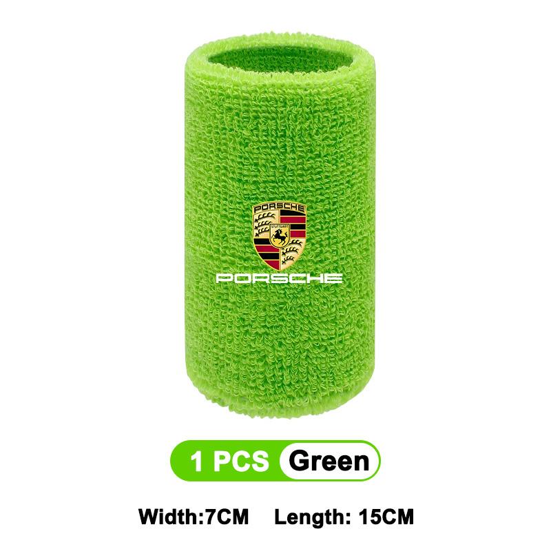 Браслет с логотипом автомобиля Спортивные браслеты на запястье Мужские Женские Впитывающий браслет для Porsche Panamera Cayenne Taycan 911 718 Macan