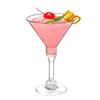 5Pcs/12Pcs Tall Mousse Glasses Transparent Martini Glasses Summer Margarita Glasses Cocktail Plastic Wine Glasses