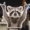 Cross Border Swinging Raccoon Stickers Wall Window Bumpers Personalized Trendy Animal Stickers Raccoon Car Stickers