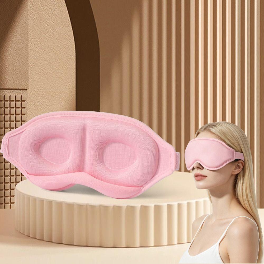 3D Contoured Eye Mask Breathable Eye Cover Lightweight Gravity Bead Sleep Eye Mask Office Nap