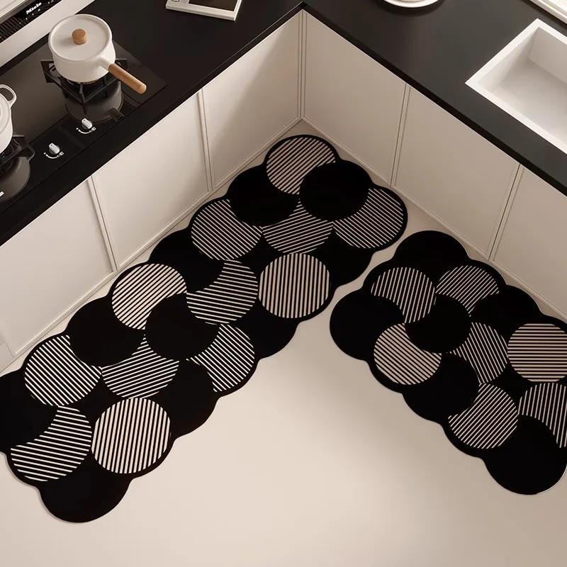 Нескользящий кухонный коврик из диатомовой грязи, водо- и масловпитывающие коврики, домашний декор, абсорбирующий коврик для ванной, противоскользящий коврик для ванной