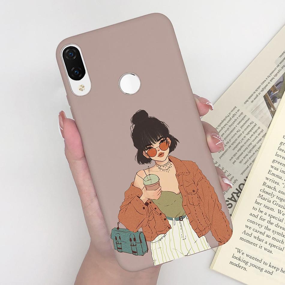 Для Huawei Nova 3i Nova4 Чехол Ударопрочный Матовый Милый Мультяшный Мягкий Силиконовый Задняя Крышка Телефона Для Huawei P Smart Plus Nova 3i Coque