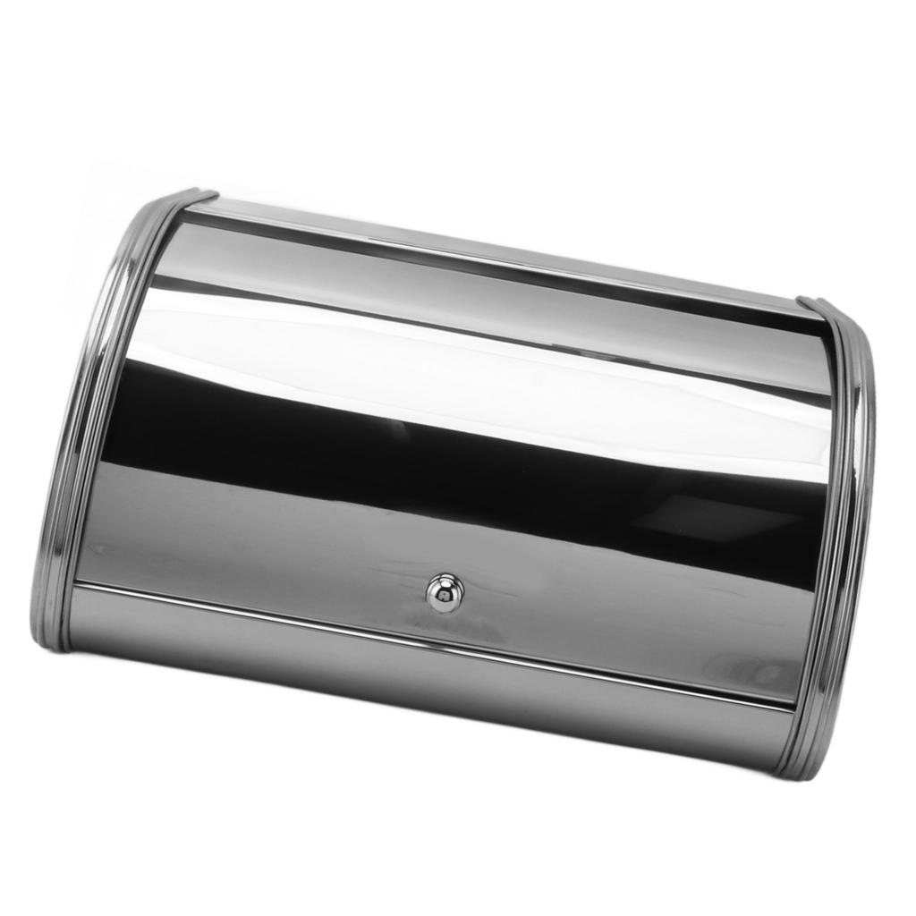 Bread Box American Style Small Flat Side Metal Bread Storage Bin for Bread Cake Doughnut Biscuit