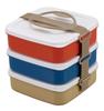 Captain Stag Bento Box Lunch Box Picnic Box 3 Tier Made In Japan Width 180 X Depth 180 X Height 175mm (CAPTAIN STAG) UT-55
