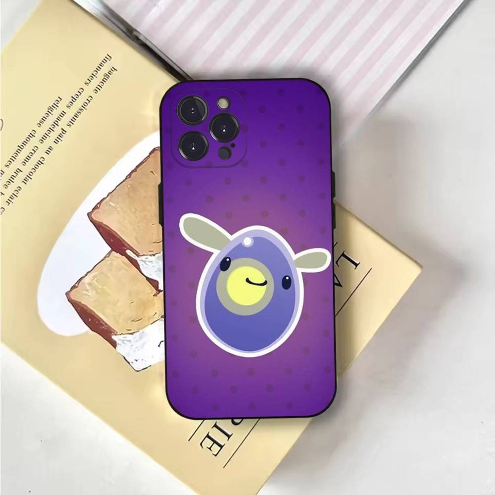 Чехол для телефона S-Slime Rancher Чехол для телефона для iPhone 16,15,14,13,12,11,Pro,X,XS,Max,XR,Plus,Mini Мягкий черный чехол