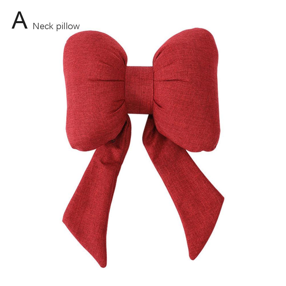 Подушка для шеи из пены с эффектом памяти в виде банта Защита поясничной спинки Подушка для поясницы Подголовник для автомобиля