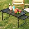 Iron Mesh Camping Table Lightweight Picnic Dining Table Portable Picnic Table Beach Party