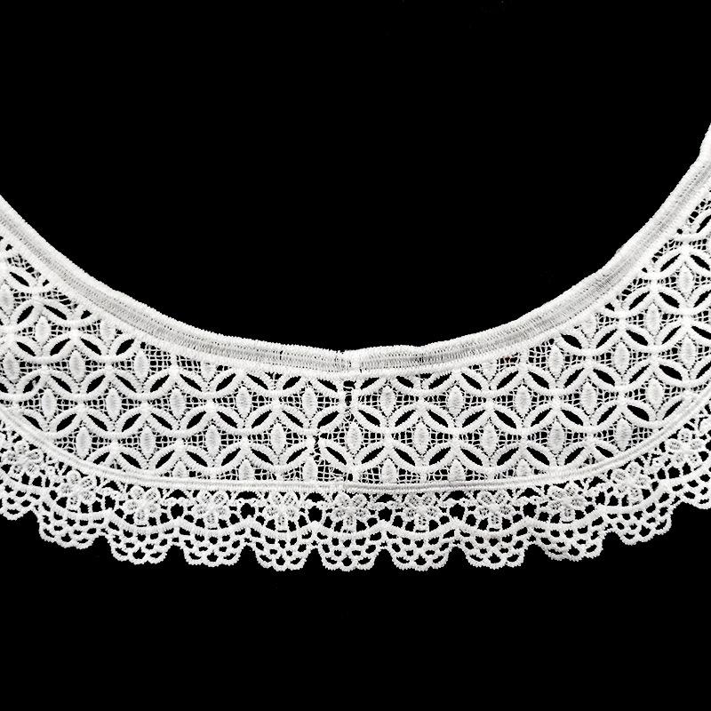 Milk Silk Lace Shoulder Flower, Water-Soluble Embroidered Fake Collar, Hollow Shoulder Collar, Embroidered Chest Collar Circumference Collar