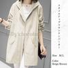Mountain Size M [Lilly Chocolate] Women's Outerwear, Autumn, Jacket, Parka, Long, Casual, Cover-up, Autumn/Winter, Color Beige,