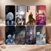 Чехол для телефона C-CLAYMORE Аниме для Samsung S26, S25, 24, 23, 22, 30, 21, 10, 9, Ultra, Plus, Lite, Черный Мягкий Чехол