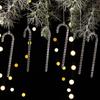 Transparent Acrylic Snowflakes Clear Simulation Xmas Tree Ornaments  Indoor And Outdoor