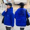 2025 Осень/Зима Новая Хлебная Хлопковая Куртка Утолщенная Свободная Модная Рабочая Куртка с Капюшоном Короткая Хлопковая Куртка