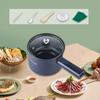 Electric Pot 1.8L Frying Pan for Pasta Steak Oatmeal Ramen Eggs