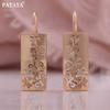 Unique Women Earrings 585 Rose Gold Color Hollow Out Craft Classical Earrings