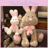 Милая гигантская плюшевая кукла-кролик, мягкая игрушка с длинным ворсом для девочек, уютная подушка для сна