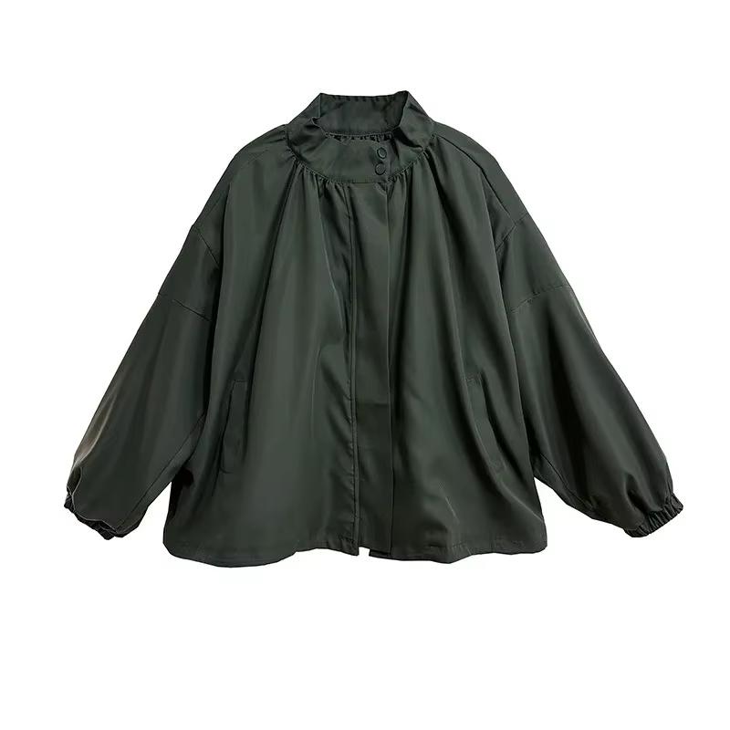 Xitao Винтажное однотонное свободное пальто ZYY1076