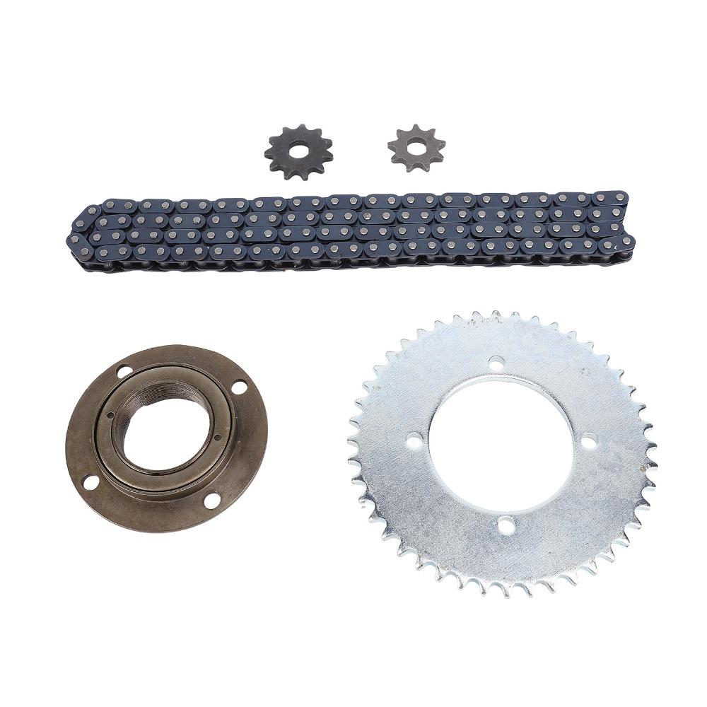 Toothless Flywheel T8F Sprocket Chain Kit 44T Rear Sprocket Chain Sprocket Kit  Go Kart