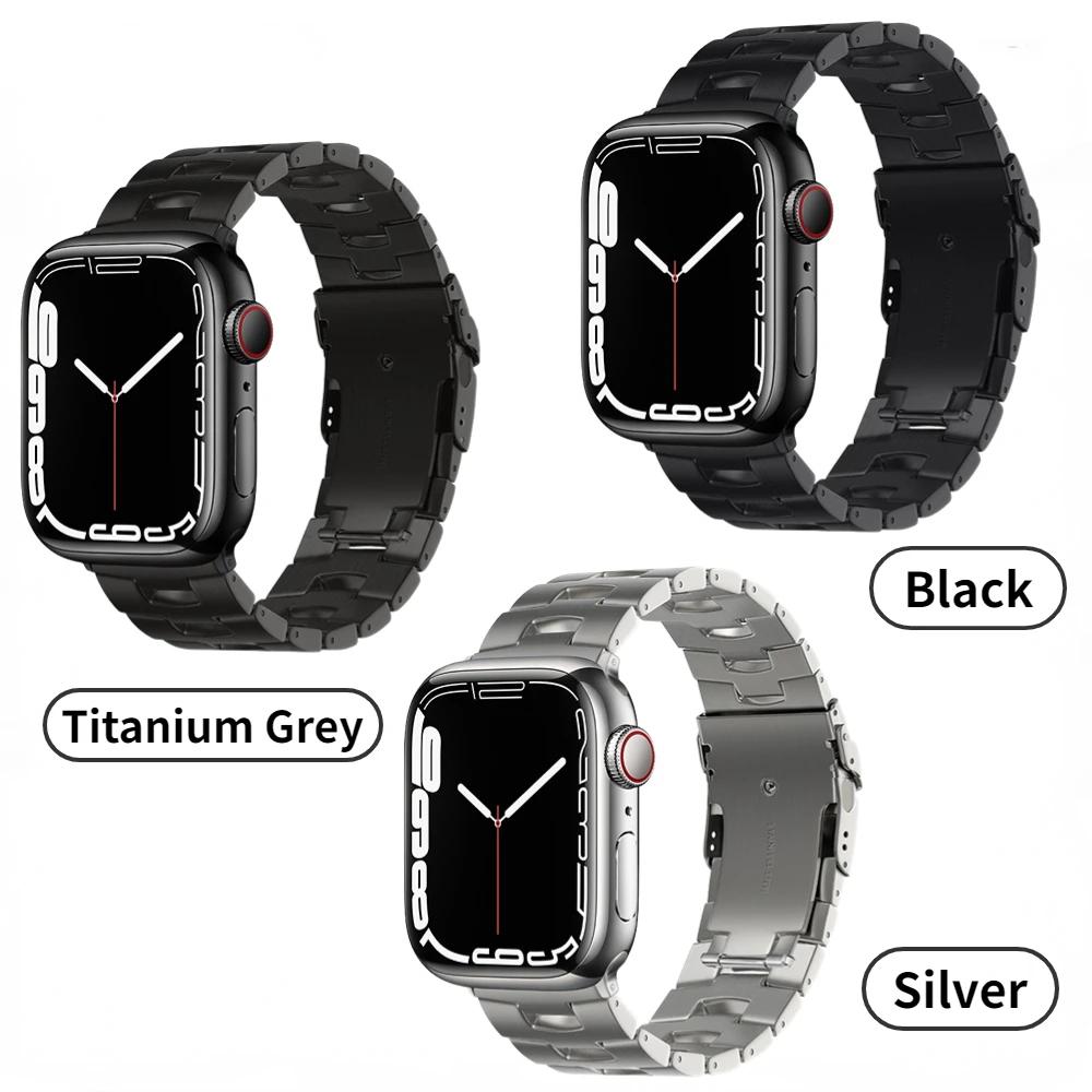 Ремешок Oracle Titanium для Apple Watch 46мм 45мм 41мм 44мм 40мм 42мм 38мм 49мм iWatch Series Ultra 10 9 8 7 6 5 4 3 SE