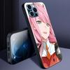 02 Zero Two Anime Darling In The Franxx Case for iPhone 13 14 11 12 Pro Max 7 8 Plus SE X XR XS Max Silicone Cover Phone Cases
