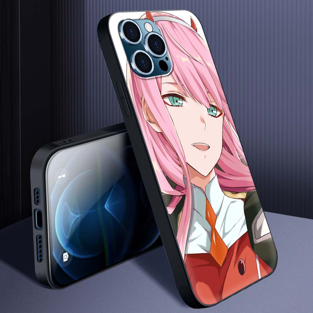 02 Zero Two Anime Darling In The Franxx Case for iPhone 13 14 11 12 Pro Max 7 8 Plus SE X XR XS Max Silicone Cover Phone Cases