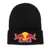 Модная красная вязаная шапка Red Bull, мягкая и теплая, для мужчин и женщин, осенне-зимняя, теплая, повседневная