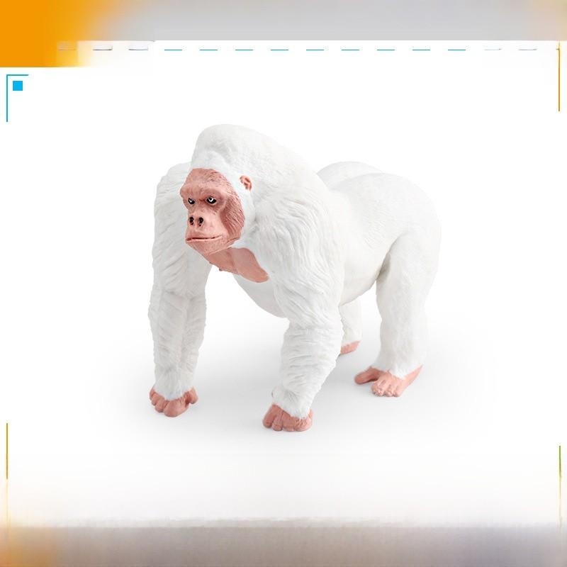 Kids Safari Animal Figurine Pvc Simulated Silverback Gorilla For Learning And Collection