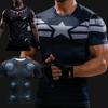 Men's Compression T-Shirts Superhero Sportswear Bodybuilding Training Running Basketball Tops Apparel