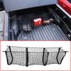 1Pcs Black For Toyota Tundra Tacoma 2005- Car Trunk Net Bag Three Grid Luggage Three-Dimensional Net Pocket Auto