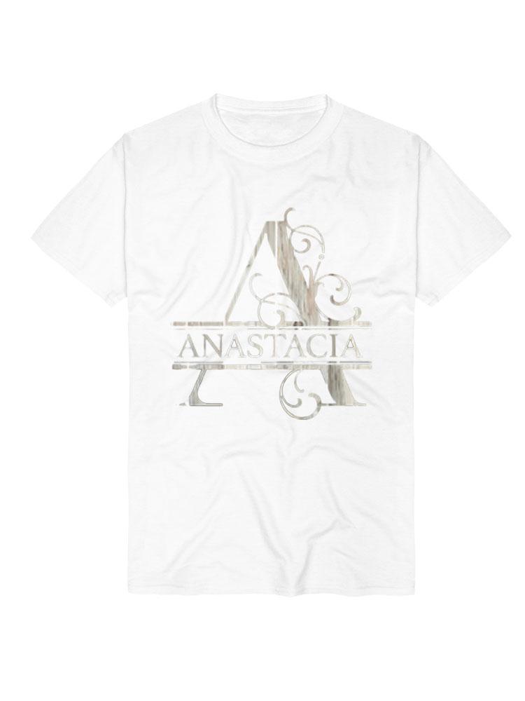 Anastacia Name - Wood Style Monogram Letter A The  Classic T-Shirt American-style Retro Streetwear Comfortable Cotton Unisex