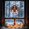 Рождественский паровоз Стеклянная витрина Домашний декор Декоративные статические наклейки