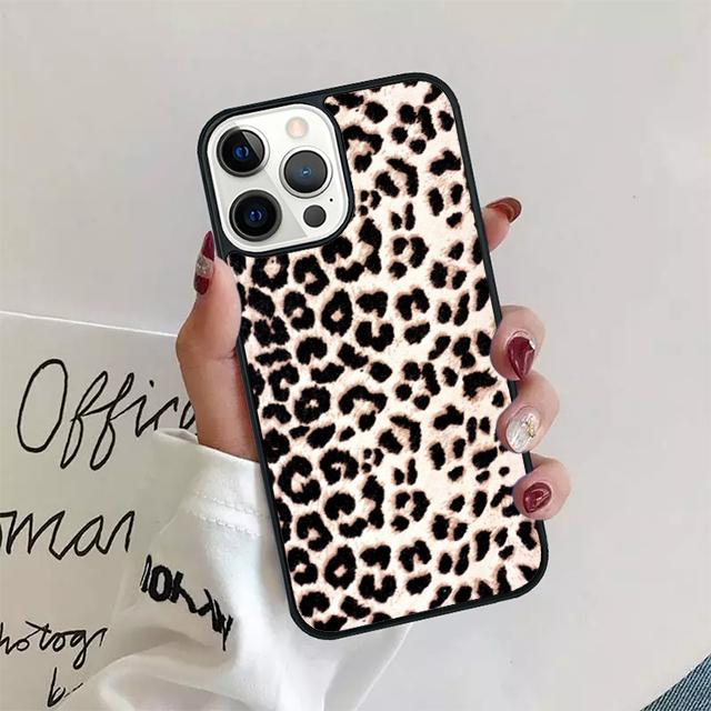 Fashion Sexy Leopard Print Phone Case Cover For iPhone 17 Air 15 16 14 13 12 Pro Max 11 Pro Max Plus Coque Shell