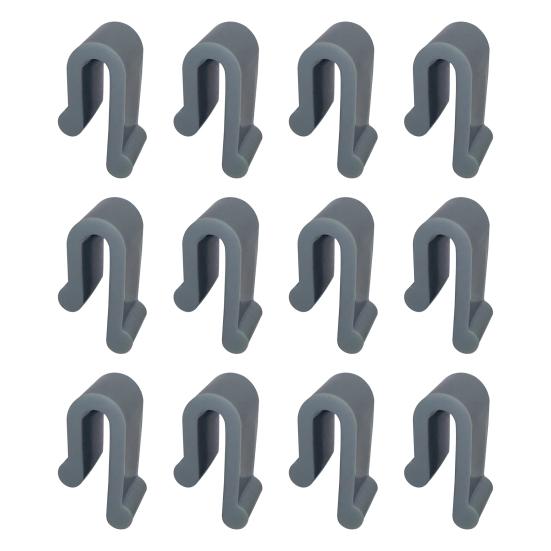 4/6/8/12Pcs Dutch Oven Lid Protector Clips Silicone Cutlery Protection Clip Stackable Easy to Clean Cookware Bumpers for Pots U-Shaped Design