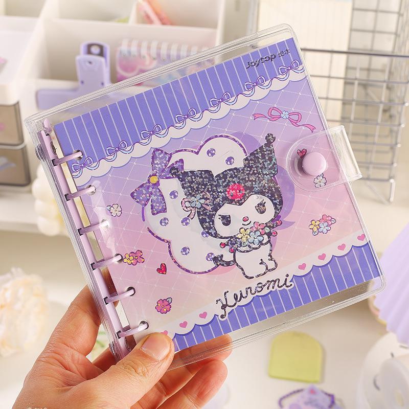 Sanrio Цветочный Хрустальный Блокнот на Кольцах с Сменными Листами Мультяшный