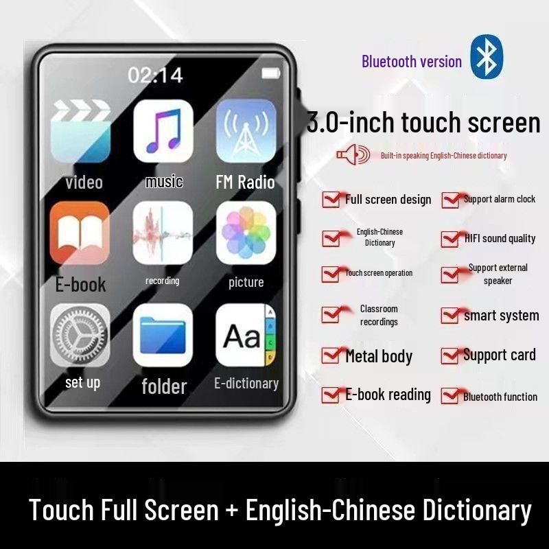 Ультратонкий Портативный Сенсорный MP5 Музыкальный Плеер для Студентов