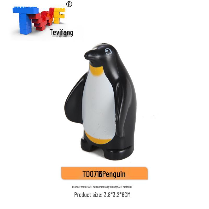 Крупные строительные блоки из частиц: Совместимые Игрушки для Обучения Животным Фермы Прерии Океана для Детей