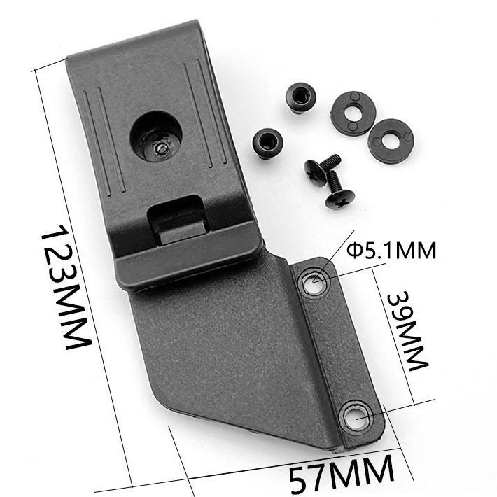 360° Rotating KYDEX Knife Sheath Clip - Tactical Outdoor Accessory