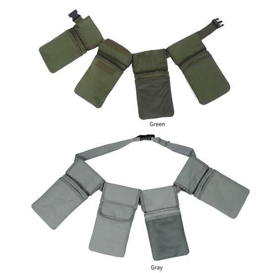 Поясная сумка для садовых инструментов с регулируемыми карманами, вместительная, легкодоступная сумка для хранения, органайзер для садовых инструментов